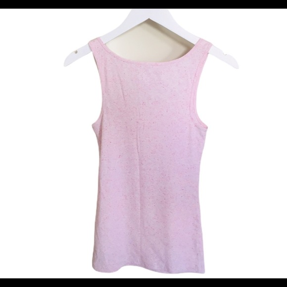 GAP Space Dye Tank/Top With Scoop Neck Blush Pink Size Small - Picture 9 of 11